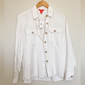 White Light Weight Bottom Up Shirt